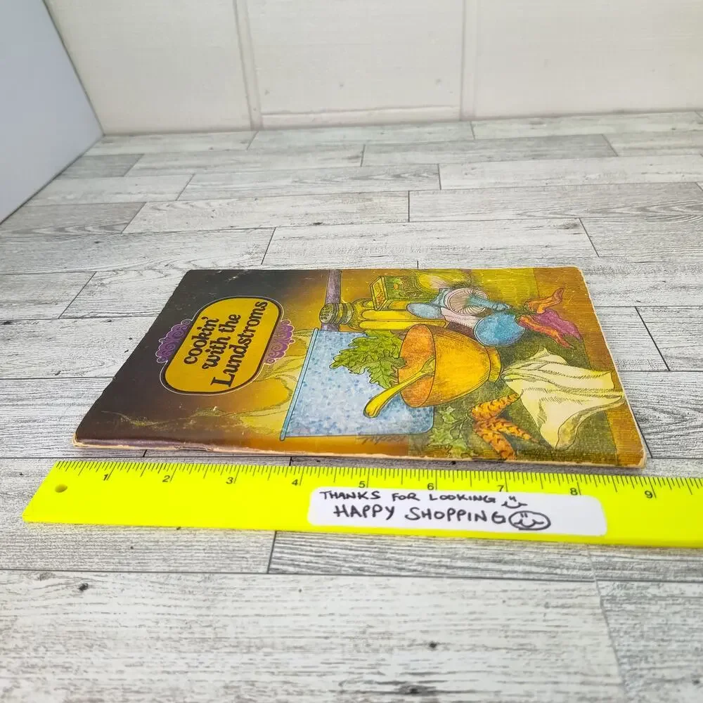 Vintage Cookbook Cookin With Lundstroms Recipe Cards Cake Cookies Salad Pie